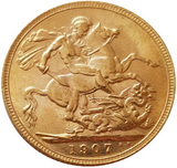 1907 King Edward VII Gold Sovereign (London)