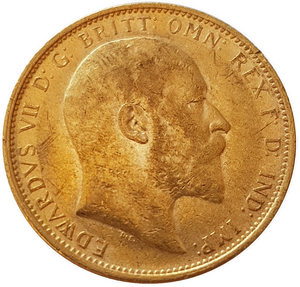 1910 S King Edward VII Gold Sovereign (Sydney)