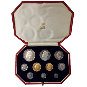 1911 King George V 10 Coin Specimen Coronation 'Short' Set