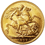 1917-M King George V Gold Sovereign (Melbourne)