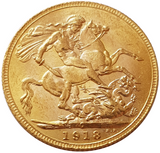 1918-C King George V Gold Sovereign (Ottawa / Canada)