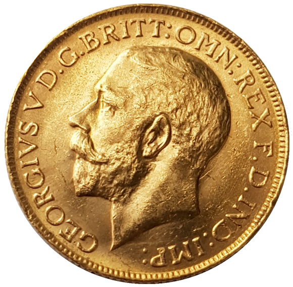 1923-M King George V Gold Sovereign (Melbourne)