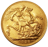 1923-M King George V Gold Sovereign (Melbourne)