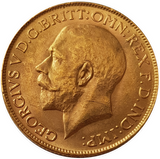 1928-P King George V Gold Sovereign (Perth)