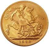 1928-P King George V Gold Sovereign (Perth)