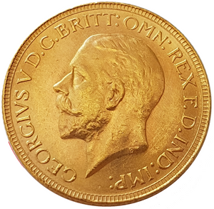 1930-P King George V Gold Sovereign (Perth) Rare