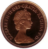 1980 Queen Elizabeth II Proof Gold Half Sovereign + Capsulated / Case