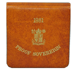 1981 Queen Elizabeth II Proof Sovereign by Arnold Machin - Presentation Case