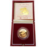 1988 Queen Elizabeth II Proof Sovereign by Raphael Maklouf - Presentation Case with COA