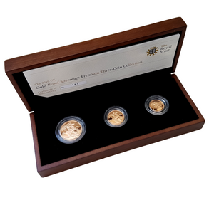 2010 Queen Elizabeth II Premium 3 Coin Gold Proof Sovereign Set +COA