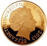 2013 Queen Elizabeth II 60th Anniversary of the Coronation' £5 Gold Proof Coin