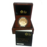 2015 Queen Elizabeth II Winston Churchill + Gold Proof £5 Boxed / COA