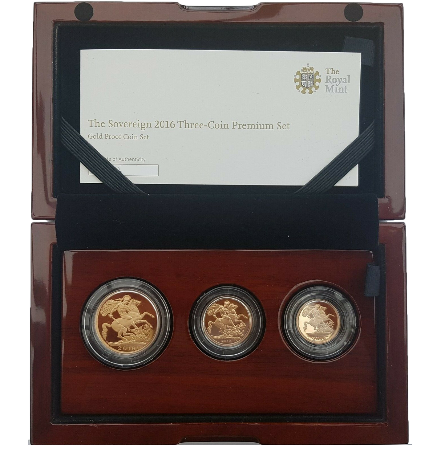 2016 Queen Elizabeth II JAMES BUTLER 3 Coin PREMIUM Sovereign Set