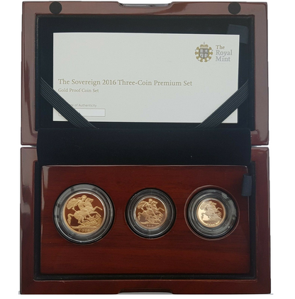 2016 Queen Elizabeth II JAMES BUTLER 3 Coin PREMIUM Sovereign Set