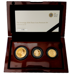 2016 Queen Elizabeth II JAMES BUTLER 3 Coin PREMIUM Sovereign Set