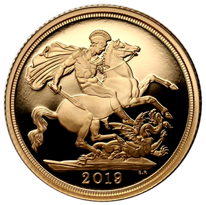 2019 Queen Elizabeth II Proof Full Sovereign - Jody Clark Portrait.