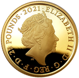 2021 Alice's Adventures in Wonderland 1/4oz 999.9 Gold Proof Coin