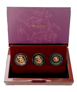 2021 Queen Elizabeth II 3 Coin '95th Birthday' Gold Proof Sovereign Set +COA