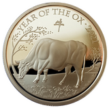 2021 Queen Elizabeth II 'Lunar Year of the Ox' 1/4 Oz - 5 Oz 999.9 Gold Proof Coins