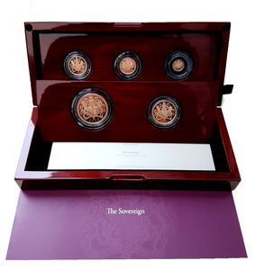 2022 Queen Elizabeth II 5 Coin 'Platinum Jubilee' Gold Proof Sovereign Set