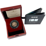 2022 Queen Elizabeth II '100th Anniversary of Our BBC' 50p Gold Proof Coin