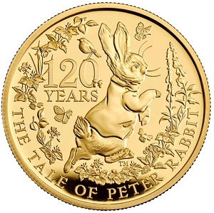 2022 Peter Rabbit 120th Anniversary,1.oz 999.9 Gold Proof Coin