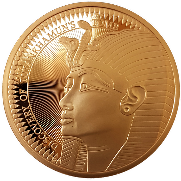 2022 100th Anniversary Discovery of Tutankhamun's Tomb £5 Gold Proof - IN STOCK