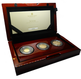 2022 Queen Elizabeth II 3 Coin 'Platinum Jubilee' Gold Proof Sovereign Set