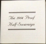 1984 Queen Elizabeth II Proof Gold Half Sovereign + Capsulated / Case