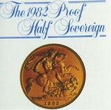 1982 Queen Elizabeth II Proof Gold Half Sovereign + Capsulated / Case