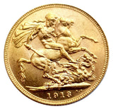 1913-P King George V Gold Sovereign (Perth)