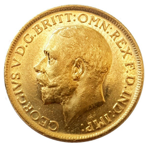 1911-M King George V Gold Sovereign (Melbourne)