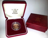 1993 Queen Elizabeth II Proof Gold Half Sovereign + Capsulated / Case