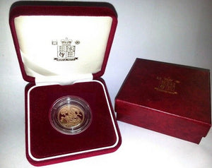1994 Queen Elizabeth II Proof Gold Half Sovereign + Capsulated / Case
