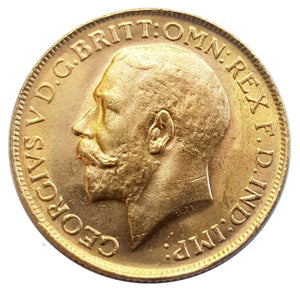 1913-P King George V Gold Sovereign (Perth)