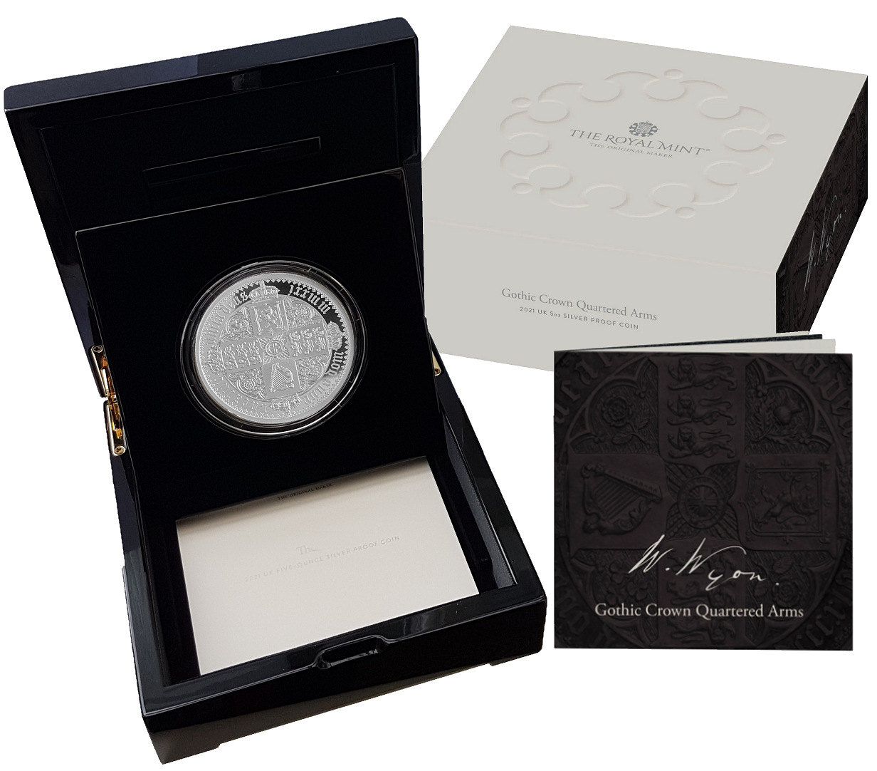 2021 The Great Engravers 'William Wyon' Gothic Crown 5oz Silver