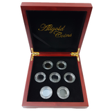 Luxury Wooden Case with Screw Type Capsules for 7 Sovereigns