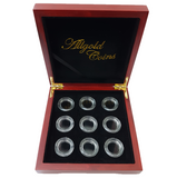 Luxury Wooden Case with Screw Type Capsules for 9 Sovereigns