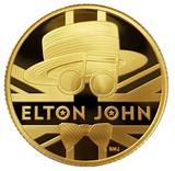 2020 Music Legends 'Sir Elton John' 1/4 oz 999.9 Gold Proof Coin