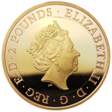 2020 Queen Elizabeth II Mayflower 2020 UK £2 Gold Proof Coin