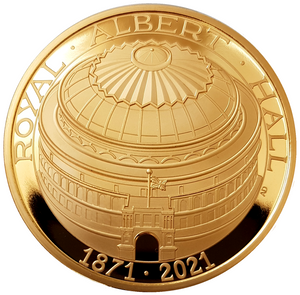 2021 Queen Elizabeth II 150th Anniversary Royal Albert Hall £5 Gold Proof