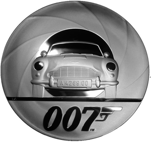 2021 Queen Elizabeth II 'James Bond' Special Edition 999 fine 10 oz silver Proof Coin