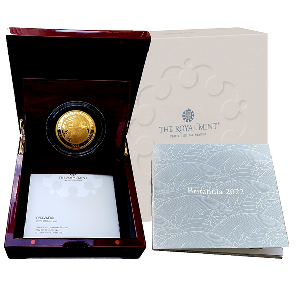 2022 Queen Elizabeth II Britannia (Five-Ounce) 5oz 999.9 Gold Proof Coin
