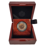 2022 King Charles III 'First Portrait' Gold Memorial Sovereign BUNC + Capsulated with Luxury Case