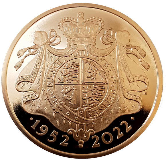 2022 Queen Elizabeth II Platinum Jubilee £5 Crown Gold Proof