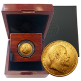 1902-1910 King Edward VII Gold Sovereigns + Capsulated within Luxury Case