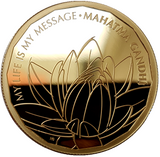 2021 Queen Elizabeth II 'Mahatma Gandhi' 999.9 1oz Gold Proof Coin