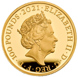 2021 Queen Elizabeth II Mr. Men Little Miss 'Mr Happy' 1/4oz - 1oz 999.9 Gold Proof Coin