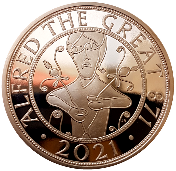 2021 Queen Elizabeth II Alfred the Great' £5 Gold Proof Coin