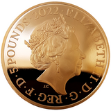 2022 Queen Elizabeth II 'Queen's Reign Honours and Investitures' £5 Gold Proof